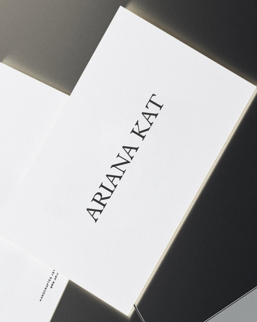 Liam Creed Studio, project: Ariana Kat, Brand Identity (fig. 1)